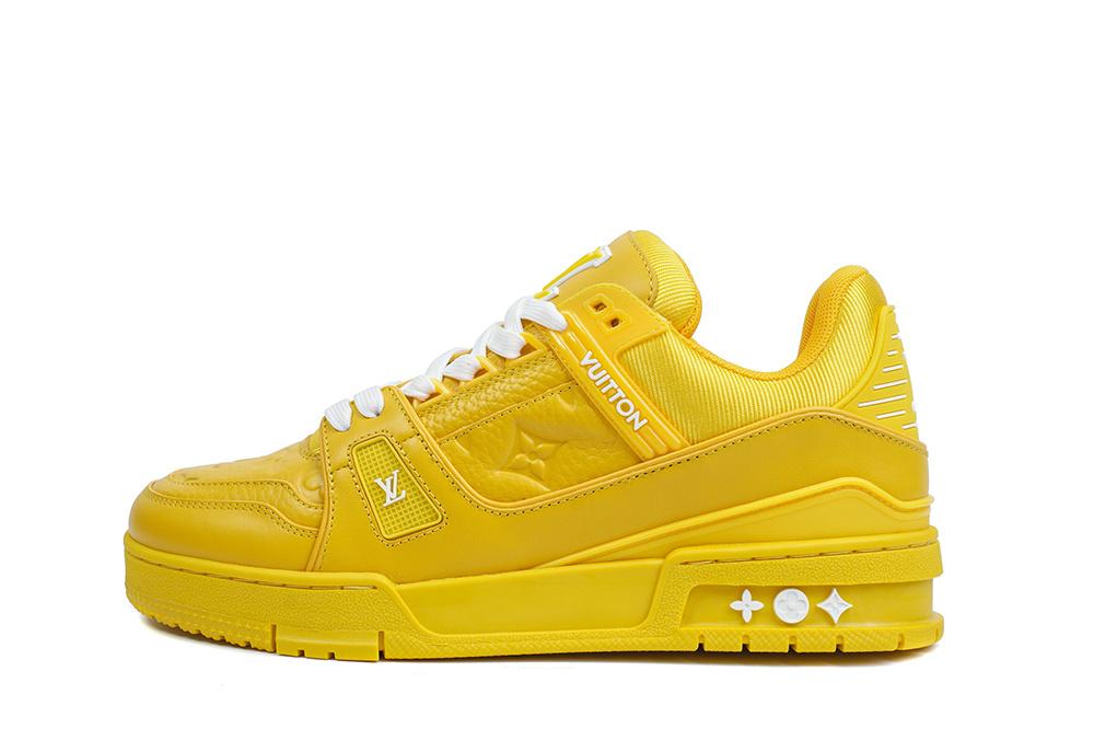 PK god Louis Vuitton LV Trainer ALL Yellow retail materials ready to ship